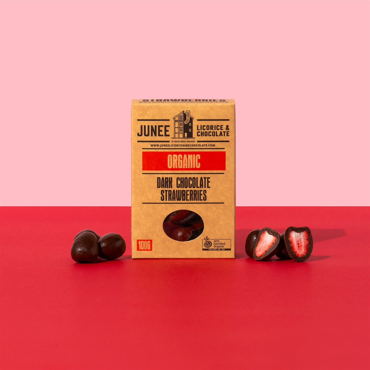 Dark Chocolate Strawberries – Junee Licorice and Chocolate