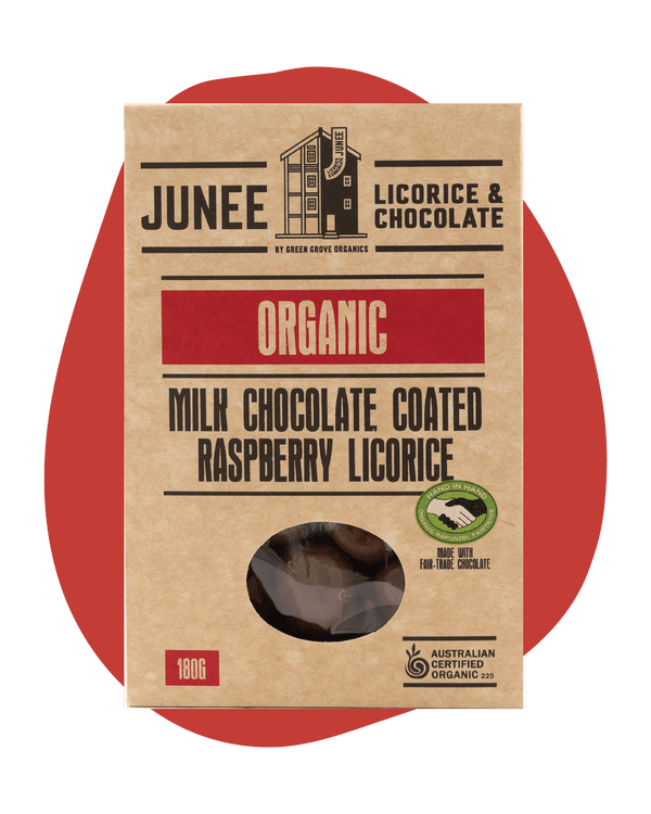 Milk Chocolate Raspberry Licorice