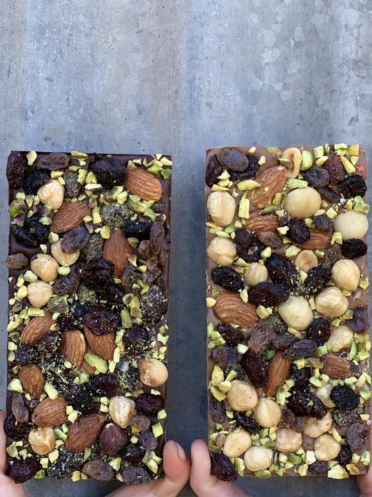 Fruit and Nut Chocolate Block